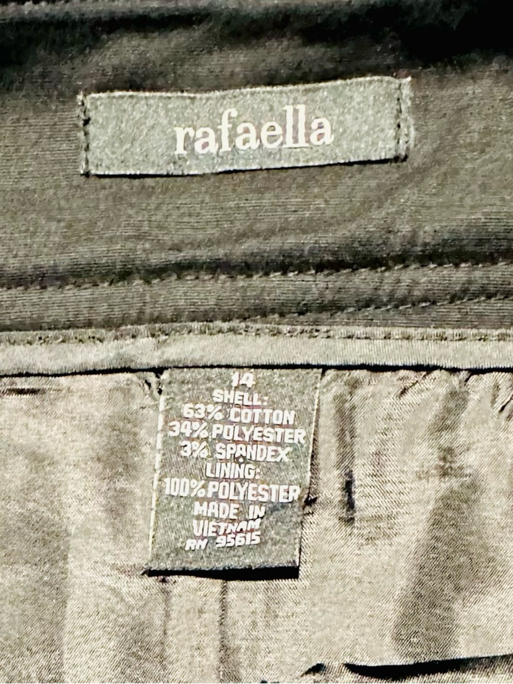 Rafaella Black Button-Front Pencil Midi Skirt - Picture 3 of 4